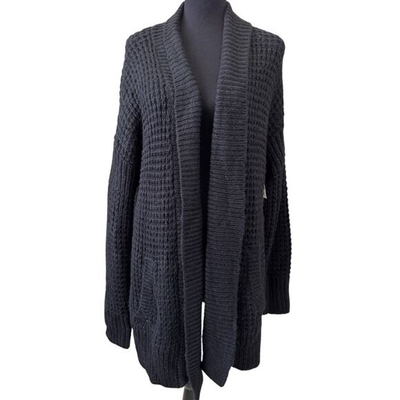 NEW CASLON NORDSTROM Oversize Open Front Waffle Knit Cardigan Size L/XL - Picture 1 of 8